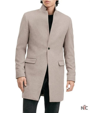 All Saints Oatmeal White Hargrove Coat The Urban Hawk