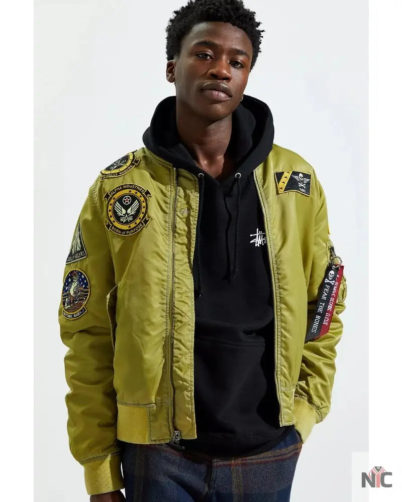 Alpha Industries L-2B Fear The Bones Battlewash Jacket The Urban Hawk
