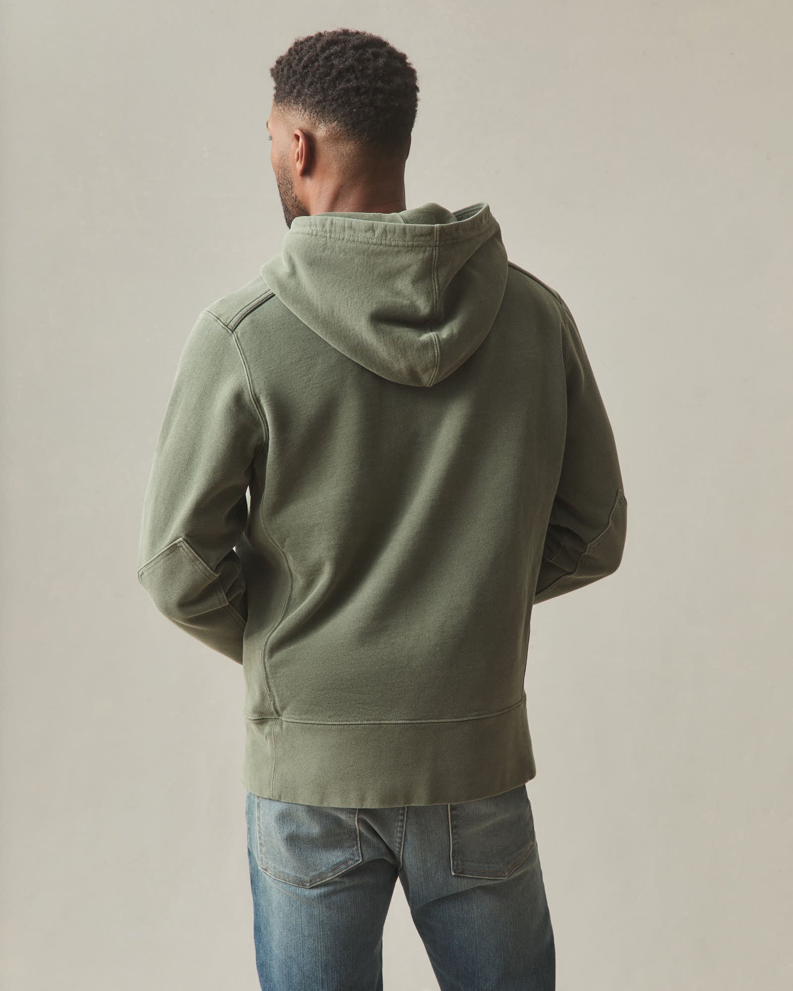 American Giant Hoodie Pullover Back