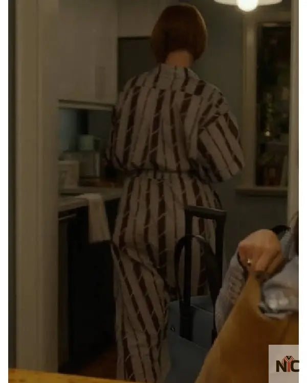 And Just Like That Cynthia Nixon Striped Jumpsuit The Urban Hawk
