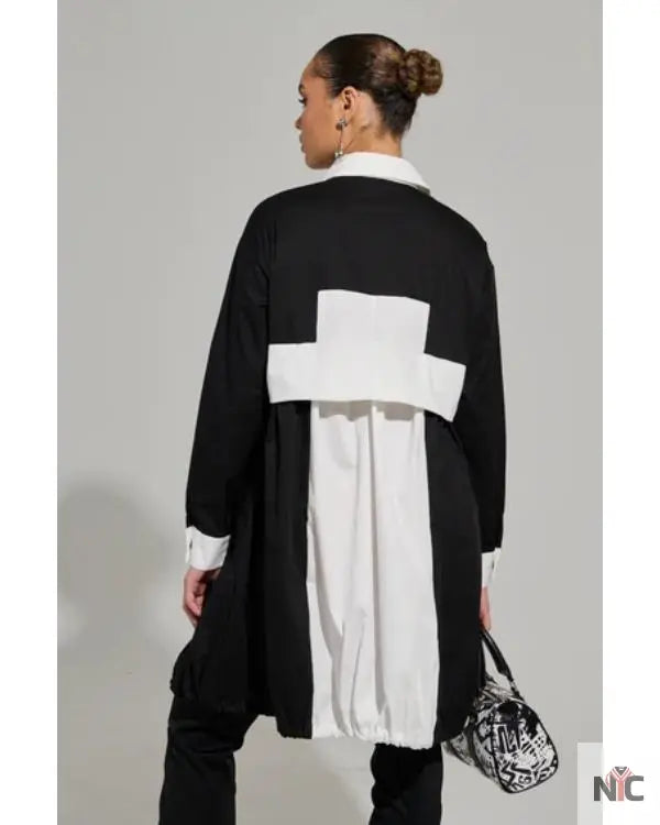 And Just Like That S03 Bonnie Milligan Colorblock Shirt Dress The Urban Hawk