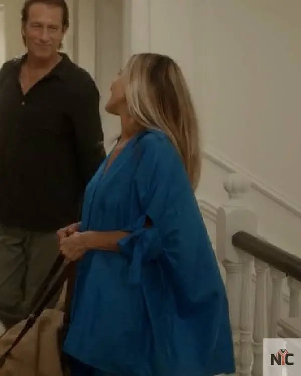 And Just Like That Sarah Jessica Parker Blue Shirt Dresses The Urban Hawk