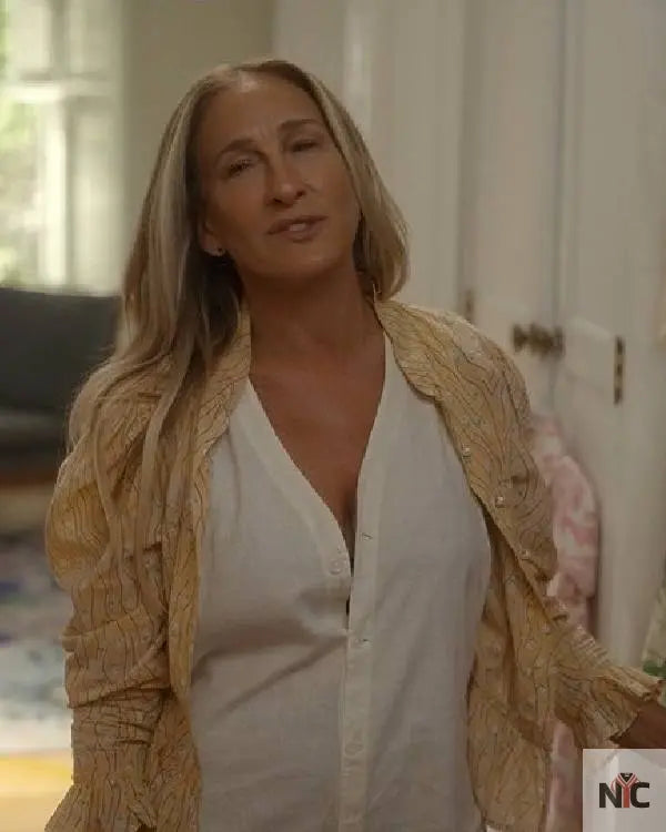 And Just Like That Sarah Jessica Parker Yellow Blouse The Urban Hawk
