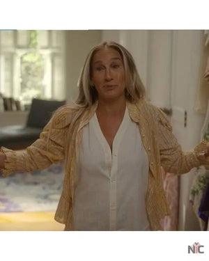 And Just Like That Sarah Jessica Parker Yellow Blouse The Urban Hawk