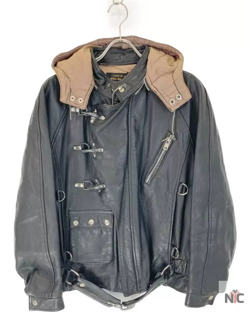 Avirex B-7 Black Leather Tanker Jacket The Urban Hawk