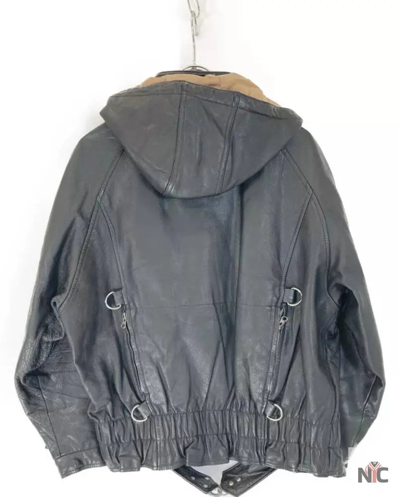 Avirex B-7 Black Leather Tanker Jacket The Urban Hawk