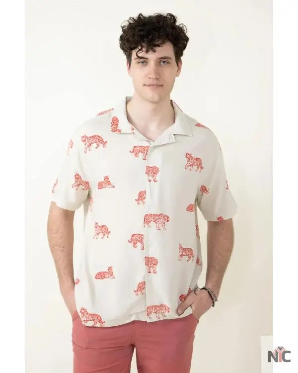 Bachelor In Paradise S10 Hakeem Moulton Tiger Print Shirt The Urban Hawk