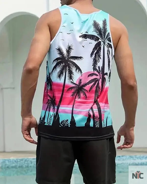 Bachelor in Paradise Jack Lencioni Palm Tree Tank Top The Urban Hawk