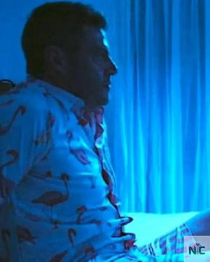 Bachelor in Paradise Jesse Palmer Striped Flamingo Pajamas The Urban Hawk