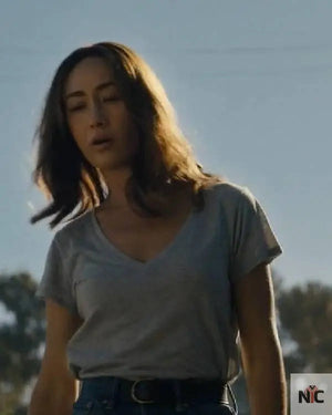 Ballard S01 Maggie Q Grey Shirt The Urban Hawk