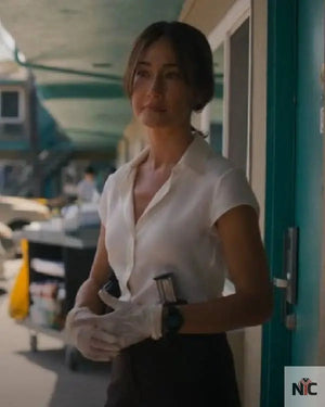 Ballard S01 Maggie Q White Shirt The Urban Hawk