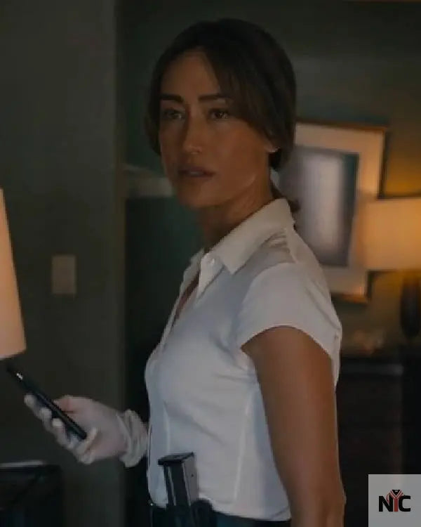 Ballard S01 Maggie Q White Shirt The Urban Hawk