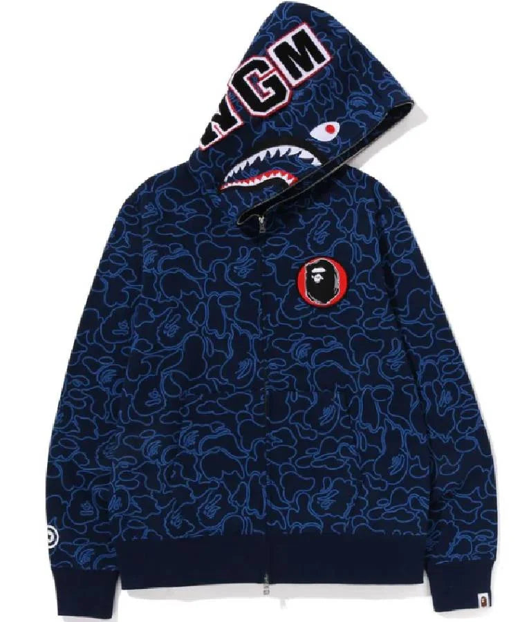 Bape 30th Anniversary Line Camo Shark Full Zip Hoodie