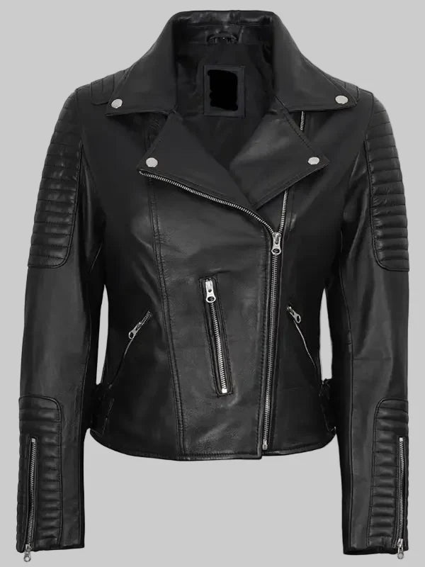 Bari-Black-Womens-Real-Leather-Biker-Jacket