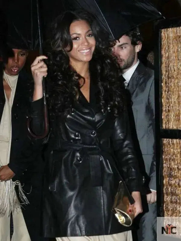 Beyonce Black Leather Coat The Urban Hawk