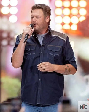 Blake Shelton NBC Today Citi Concert Western Shirt The Urban Hawk