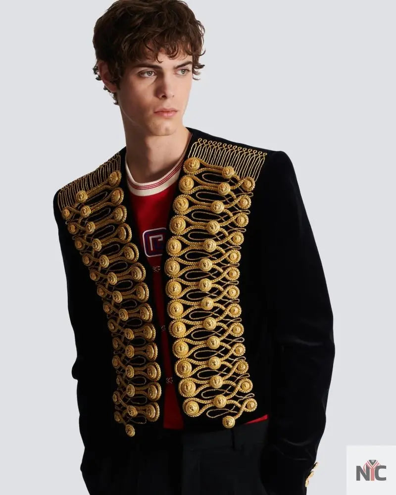 Brandenburg Jacket With Embroidery The Urban Hawk