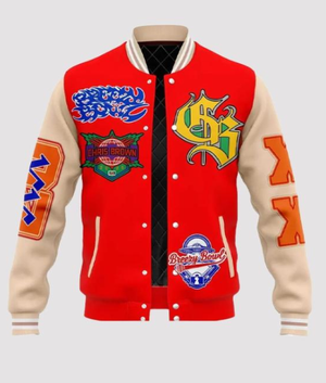 Chris Brown Breezy Bowl XX Red Varsity Jacket USA Jackets