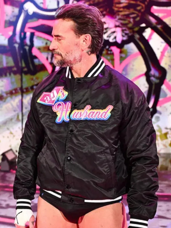 CM Punk Wrestlepalooza 2025 AJ’s Husband Jacket