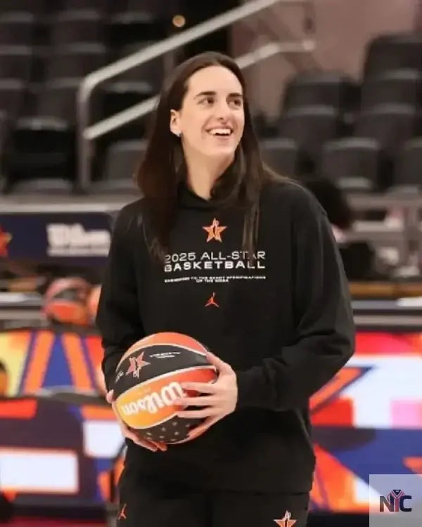 Caitlin Clark 2025 AT&T WNBA All-Star Black Hoodie The Urban Hawk
