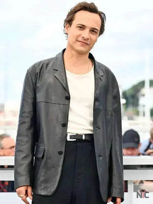 Cannes Film Festival 2025 Frank Dillane Black Leather Blazer The Urban Hawk