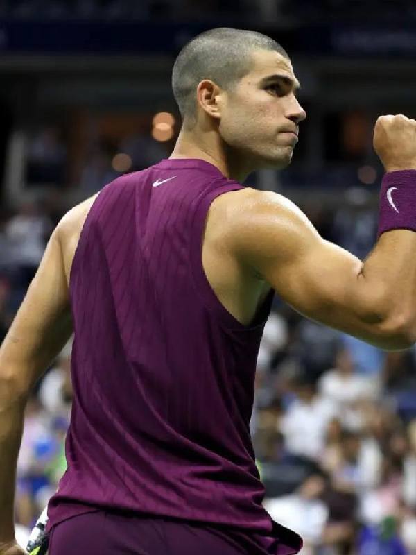 2025 US Open Carlos Carlos Alcaraz Purple Tank Top USA Jackets
