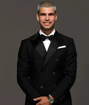 Carlos Alcaraz 2025 Laver Cup Opening Night Gala Black Blazer USA Jackets