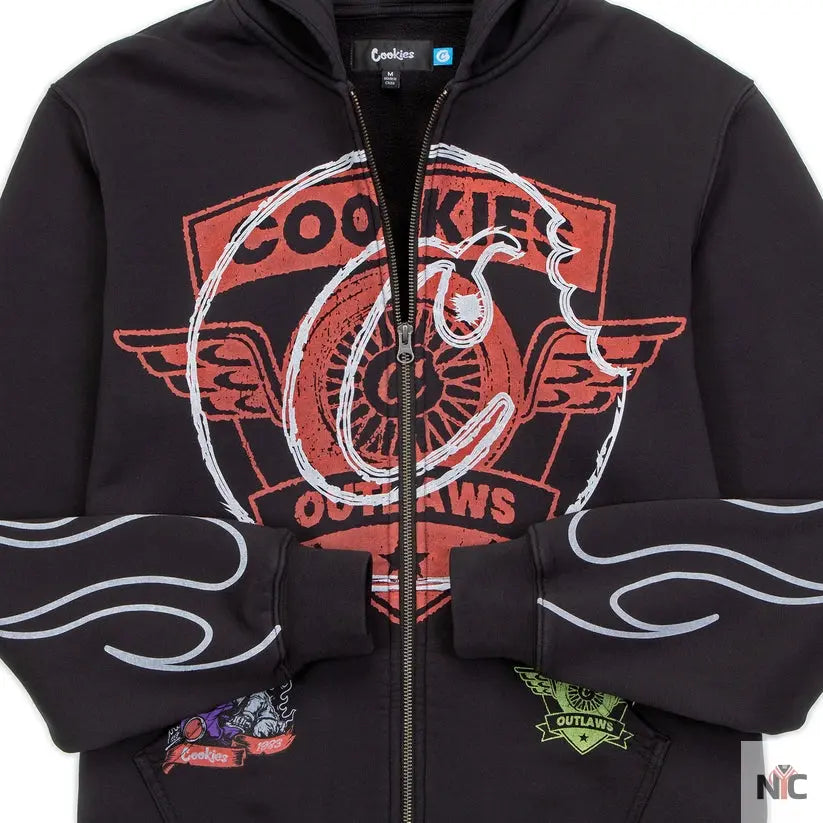 Cookies Outlaws Full Zip Pullover Hoodie The Urban Hawk