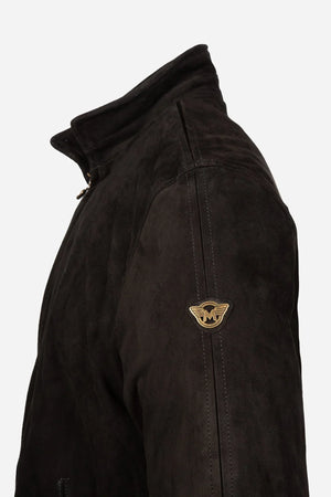 Craig suede bomber jacket brown elegant design