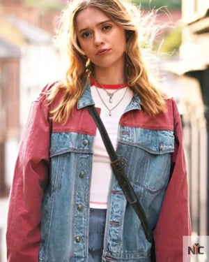 Daddy Issues S01 Aimee Lou Wood Denim Jacket The Urban Hawk