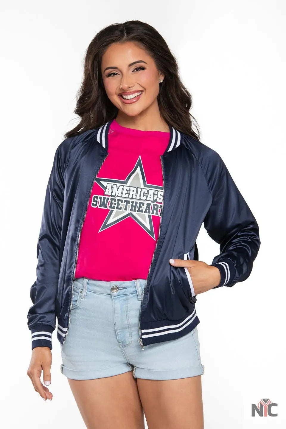 Dallas Cowboys Cheerleader Bomber Jacket The Urban Hawk