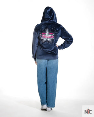 Dallas Cowboys Cheerleader Navy Blue Hoodie The Urban Hawk