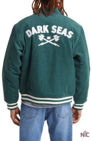 Dark Seas Cotton Corduroy Varsity Jacket The Urban Hawk