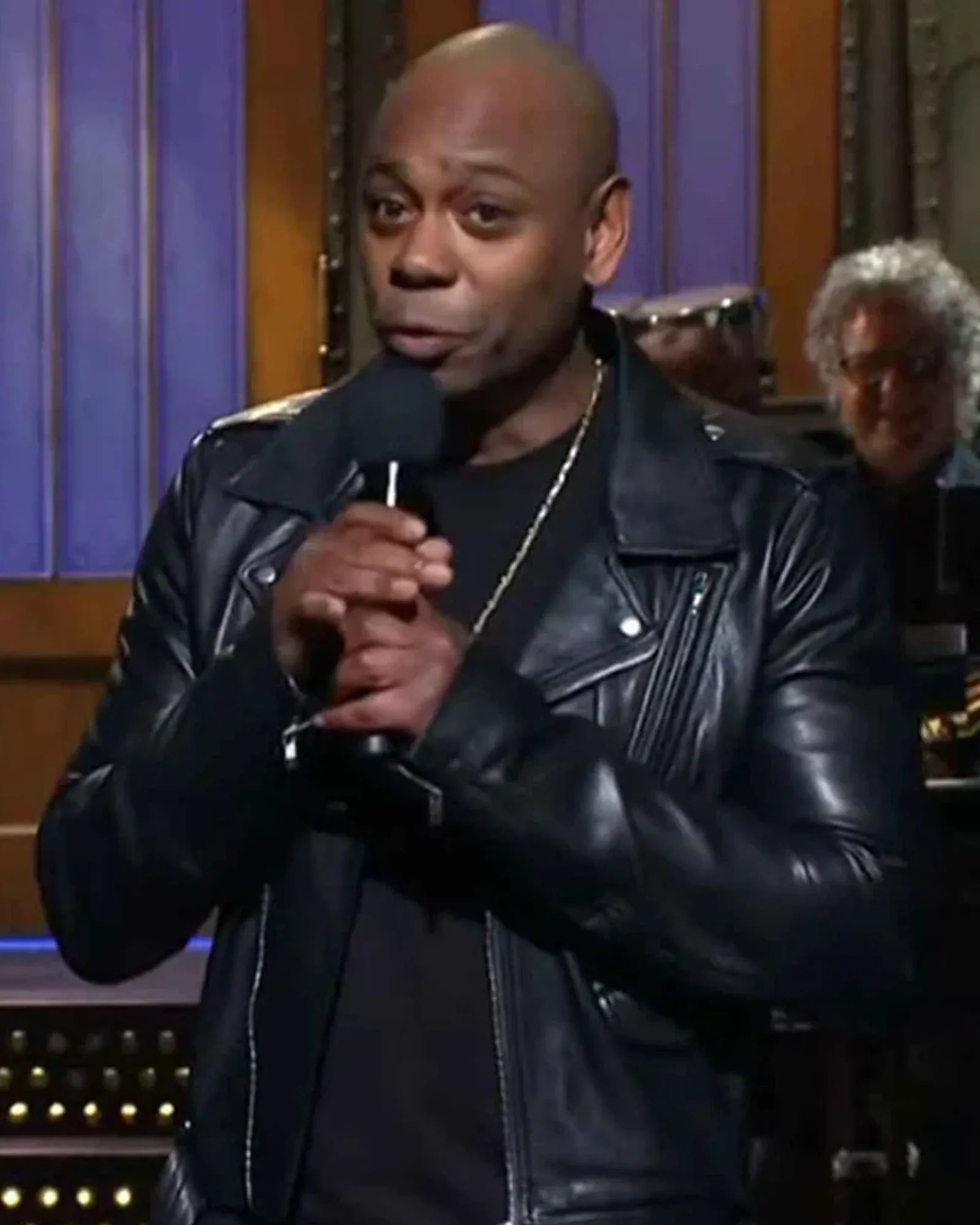 Dave-Chappelle-Black-Biker-Leather-Jackets