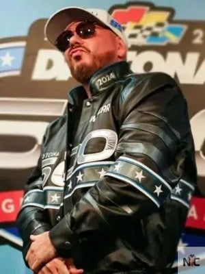 Daytona 500 Pitbull Black Leather Jacket The Urban Hawk