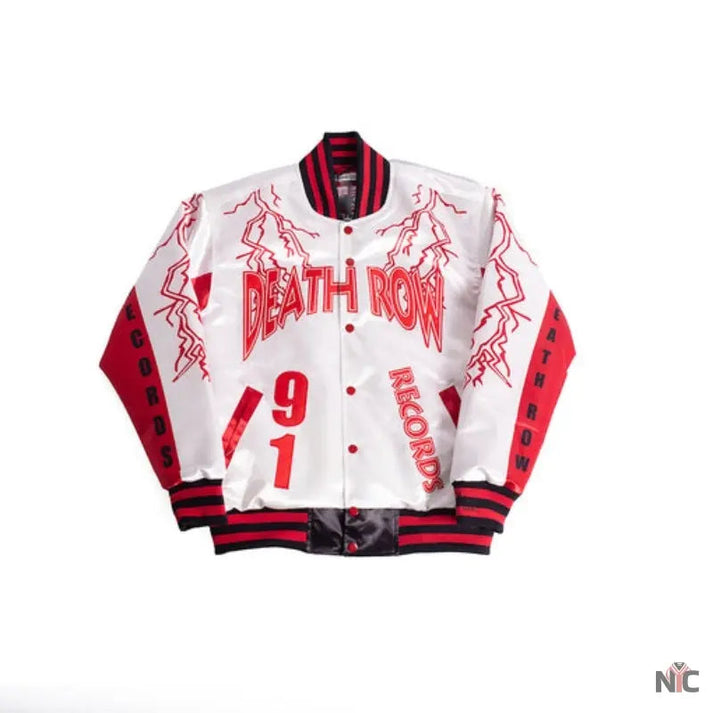 Death Row Lightning Satin Jacket - The Urban Hawk