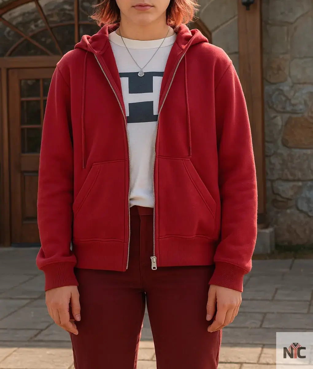 Death of a Unicorn Jenna Ortega Red Hoodie The Urban Hawk