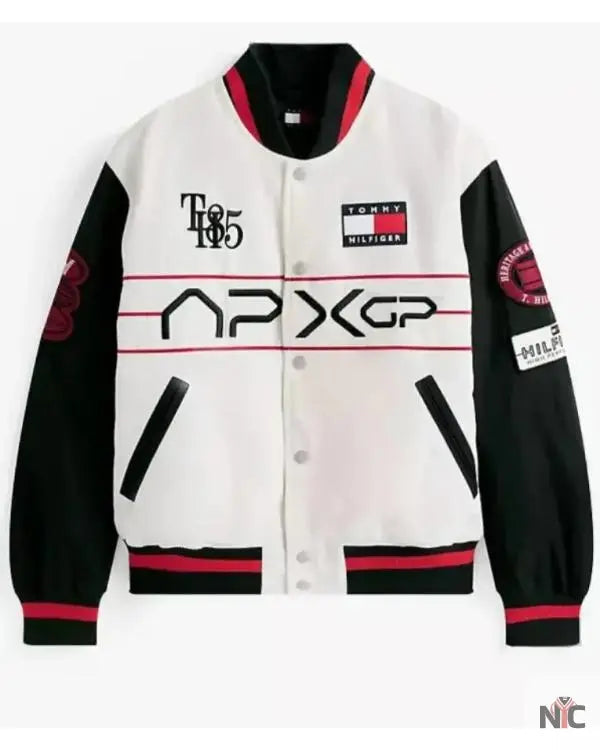 F1 Movie Damson Idris x APXGP Racing Varsity Jacket The Urban Hawk