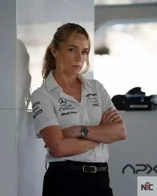 F1 The Movie Kerry Condon White Polo Shirt The Urban Hawk