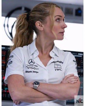 F1 The Movie Kerry Condon White Polo Shirt The Urban Hawk