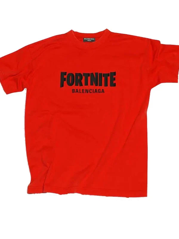 Fortnite Balenciaga Tee Shirt Red