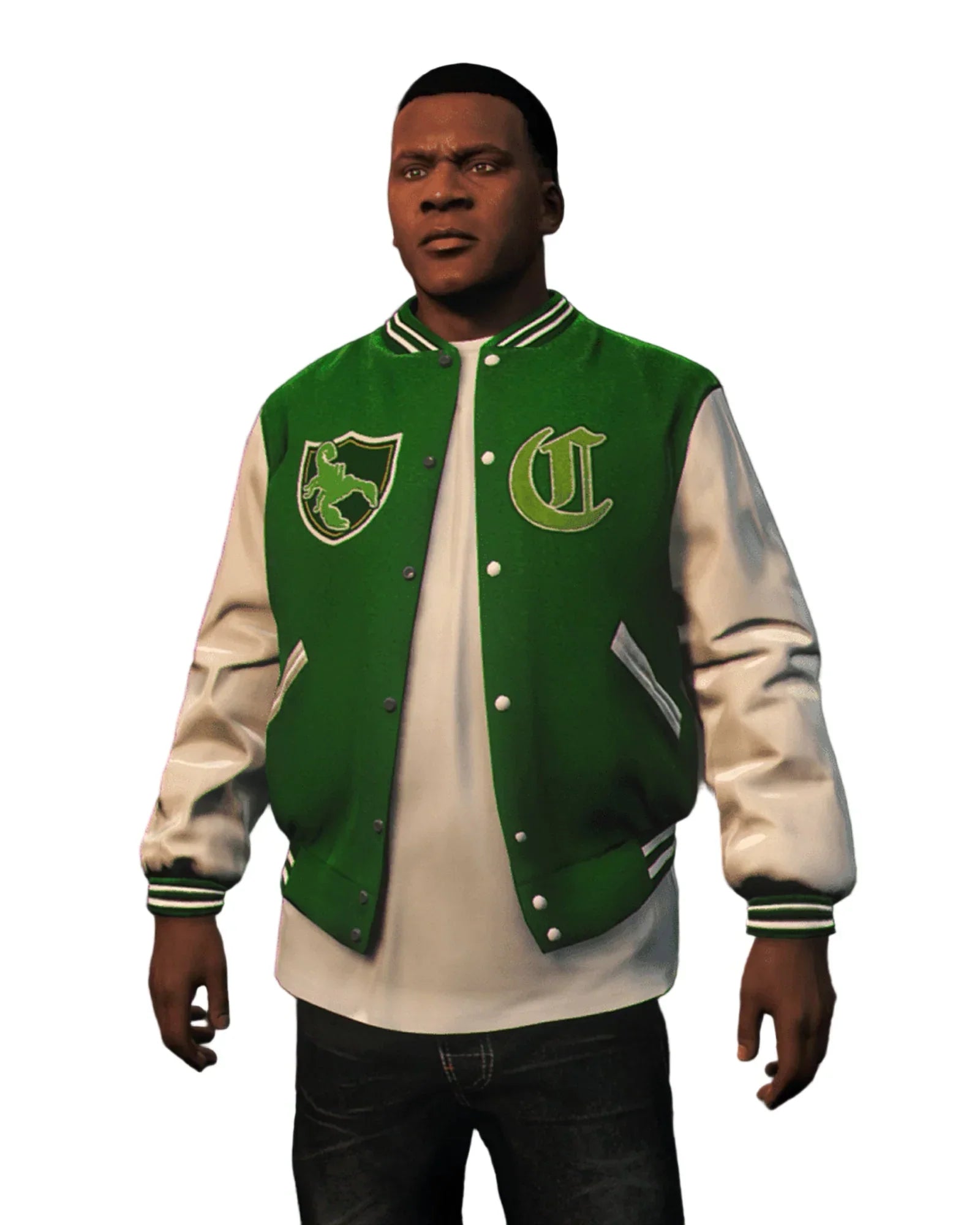 Franklin Clinton Grand Theft Auto V Green Jacket