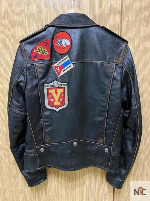 G Eazy Saint Laurent Paris Vintage Calf Leather Jacket The Urban Hawk