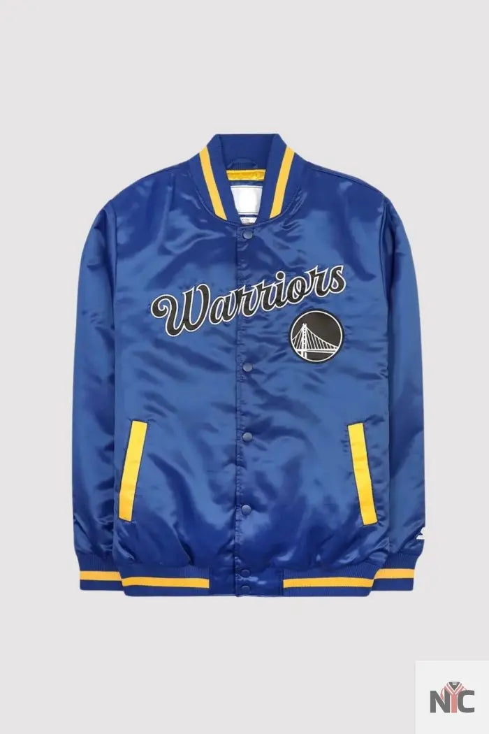 Golden State Warriors Blue Exclusive Varsity Jacket - The Urban Hawk