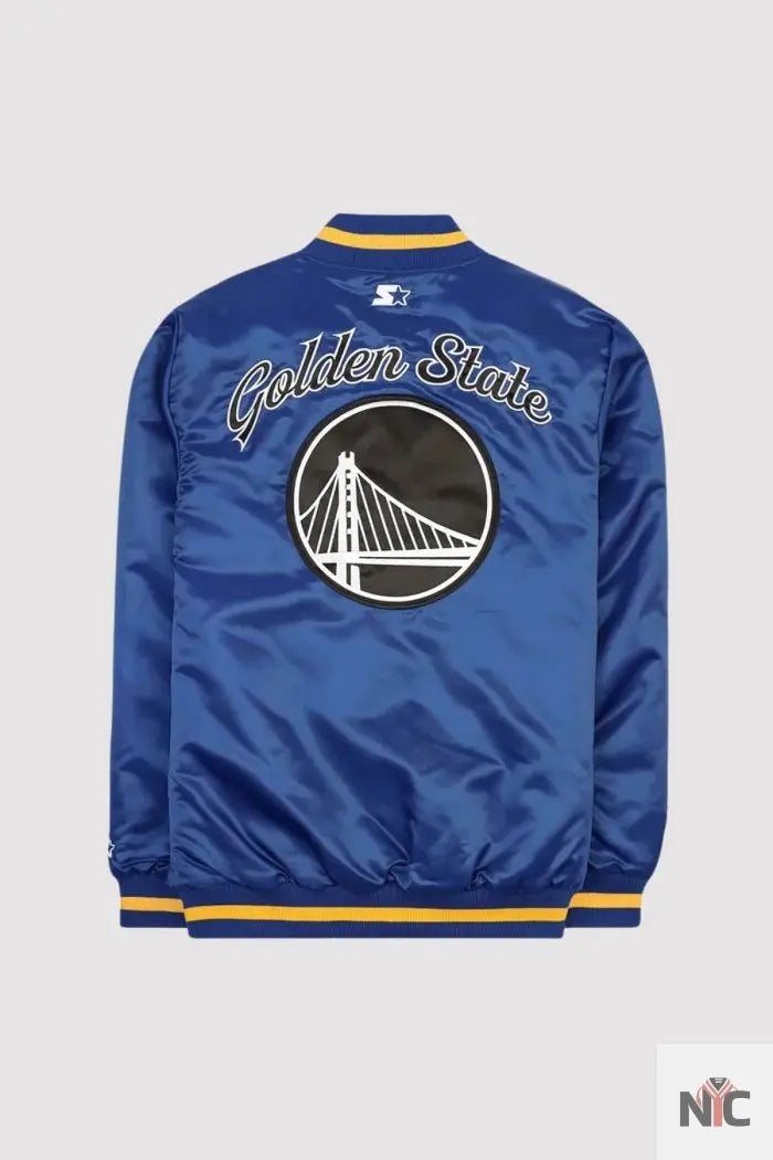 Golden State Warriors Blue Exclusive Varsity Jacket The Urban Hawk