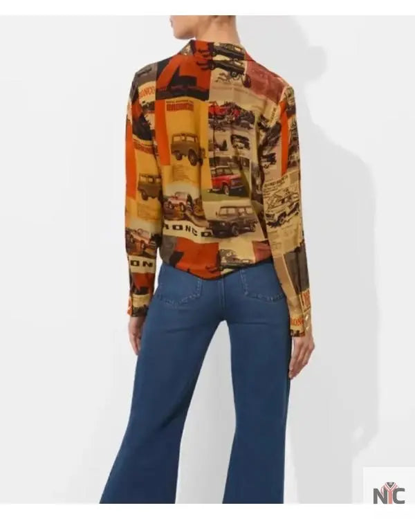 Good Morning America Savannah Chrisley Brown Printed Shirt The Urban Hawk