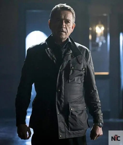 Gotham Alfred Pennyworth Leather Jacket The Urban Hawk