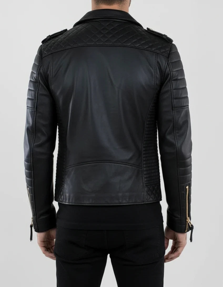 Handmade-Men-Black-Leather-Motorcycle-Jacket