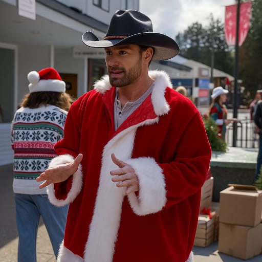 Huntley Blaylock A Royal Montana Christmas Red Coat For Sale