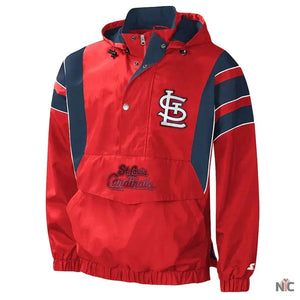 Impact St. Louis Cardinals Half-Zip Hoodie Jacket The Urban Hawk